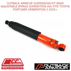 OUTBACK ARMOUR SUSP KIT REAR ADJ BYPASS (EXPD HD) FITS TOYOTA FORTUNER GEN3 15+